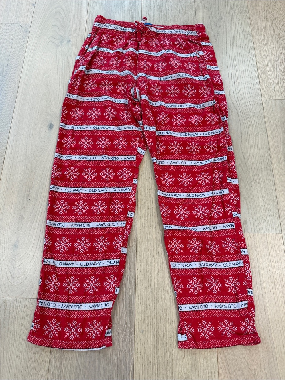 Old Navy Men’s Red Snowflake Pajama Bottoms Size Medium
